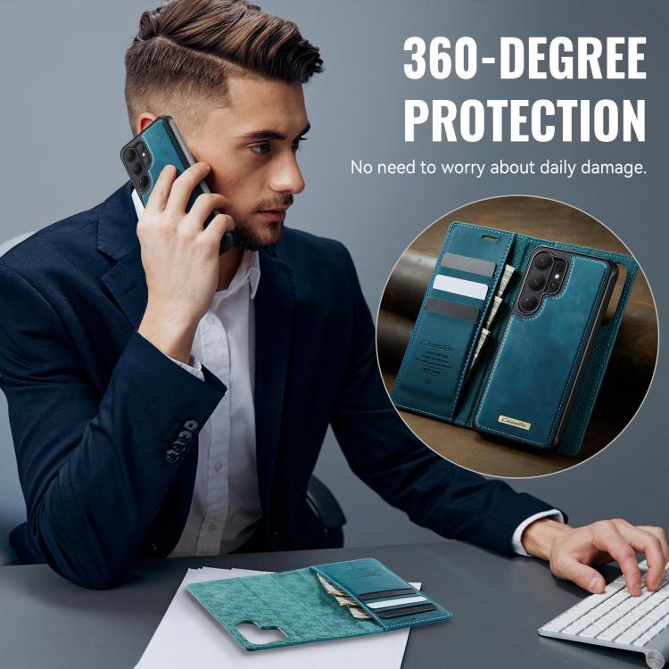 For Samsung Galaxy S26 Ultra 5G CaseMe C49 Magnetic RFID Blocking Detachable Wallet Leather Phone Case