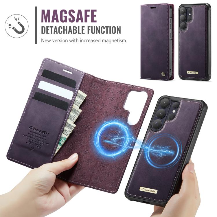 For Samsung Galaxy S26 Ultra 5G CaseMe C49 Magnetic RFID Blocking Detachable Wallet Leather Phone Case