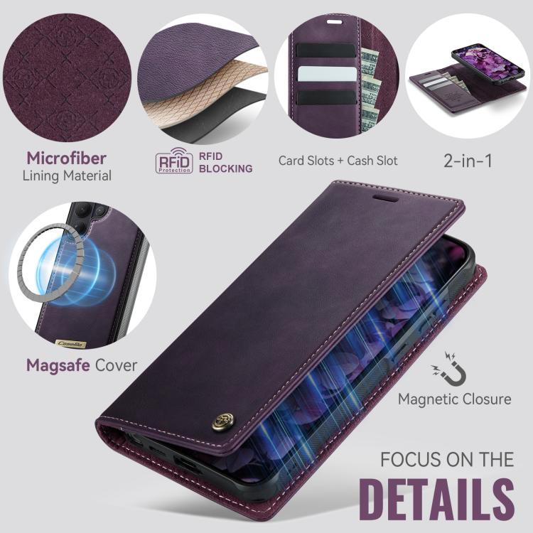 For Samsung Galaxy S26 Ultra 5G CaseMe C49 Magnetic RFID Blocking Detachable Wallet Leather Phone Case