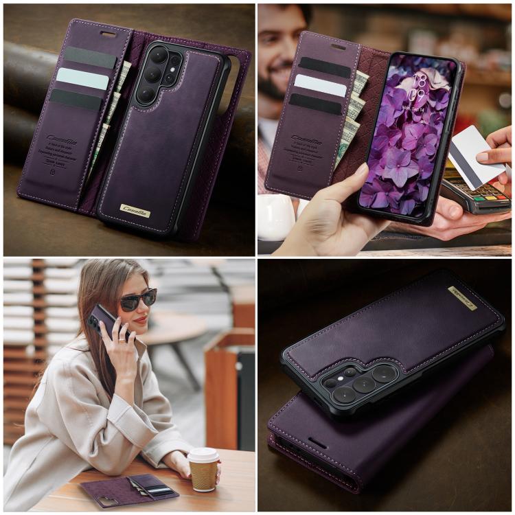 For Samsung Galaxy S26 Ultra 5G CaseMe C49 Magnetic RFID Blocking Detachable Wallet Leather Phone Case