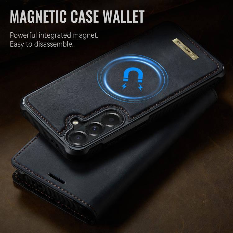 For Samsung Galaxy A57 5G CaseMe C49 Magnetic RFID Blocking Detachable Wallet Leather Phone Case