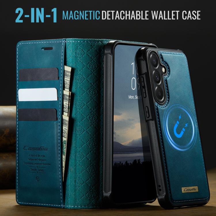 For Samsung Galaxy A57 5G CaseMe C49 Magnetic RFID Blocking Detachable Wallet Leather Phone Case