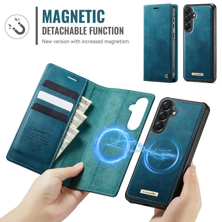 For Samsung Galaxy A57 5G CaseMe C49 Magnetic RFID Blocking Detachable Wallet Leather Phone Case