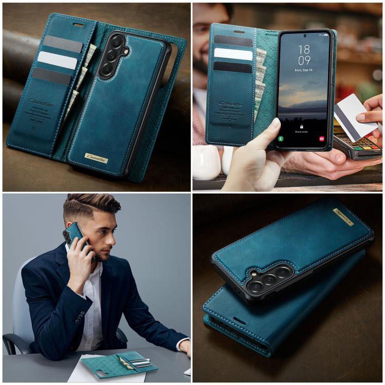 For Samsung Galaxy A57 5G CaseMe C49 Magnetic RFID Blocking Detachable Wallet Leather Phone Case