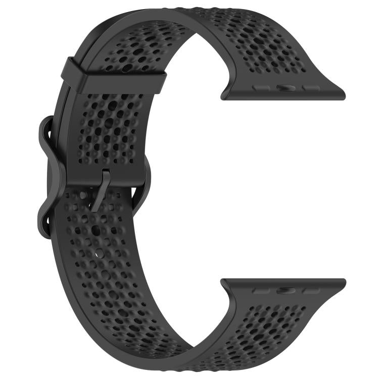 For Apple Watch 46mm / 49mm / 45mm / 44mm Breathable Holes Silicone Watch Band