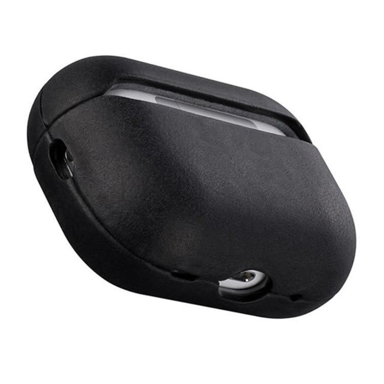 For AirPods Pro 2 Crazy Horse Genuine Leather Earbuds Protective Case