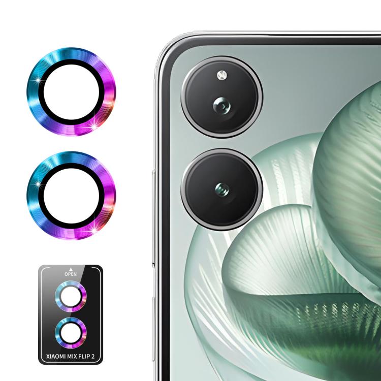 For Xiaomi Mix Flip 2 ENKAY Hat-Prince 9H Rear Camera Lens Aluminium Alloy Tempered Glass Film
