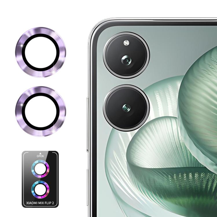 For Xiaomi Mix Flip 2 ENKAY Hat-Prince 9H Rear Camera Lens Aluminium Alloy Tempered Glass Film