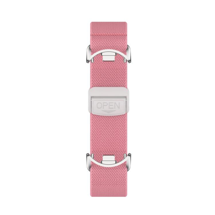For Xiaomi Smart Band 10 / 9 / 8 Metal Head Magnetic Plastic Buckle Elastic Nylon Watch Band