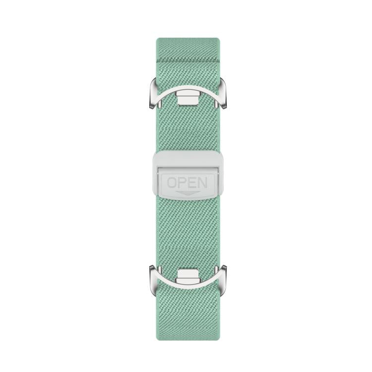 For Xiaomi Smart Band 10 / 9 / 8 Metal Head Magnetic Plastic Buckle Elastic Nylon Watch Band