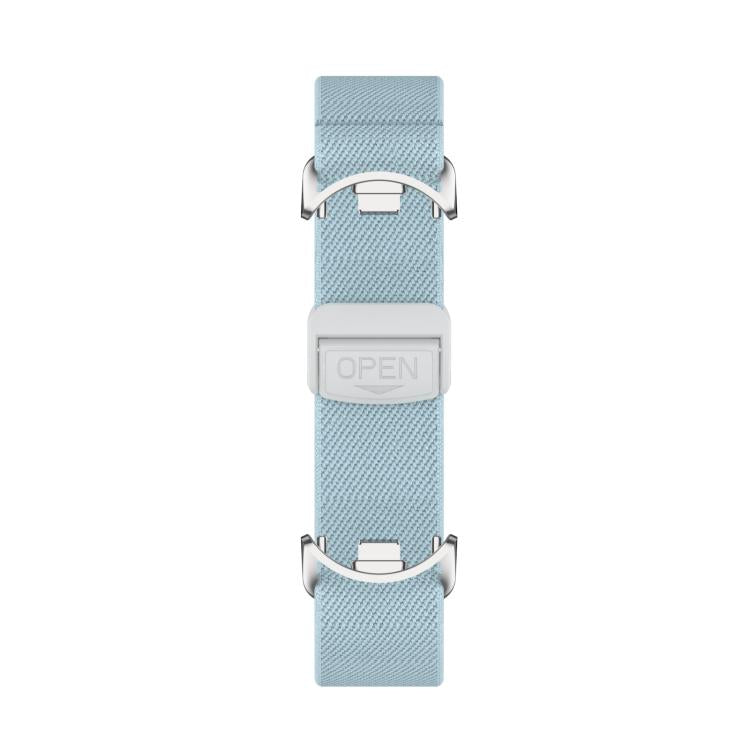 For Xiaomi Smart Band 10 / 9 / 8 Metal Head Magnetic Plastic Buckle Elastic Nylon Watch Band