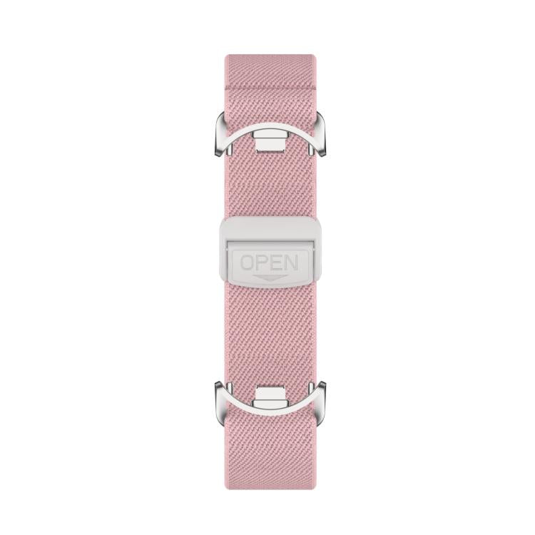 For Xiaomi Smart Band 10 / 9 / 8 Metal Head Magnetic Plastic Buckle Elastic Nylon Watch Band