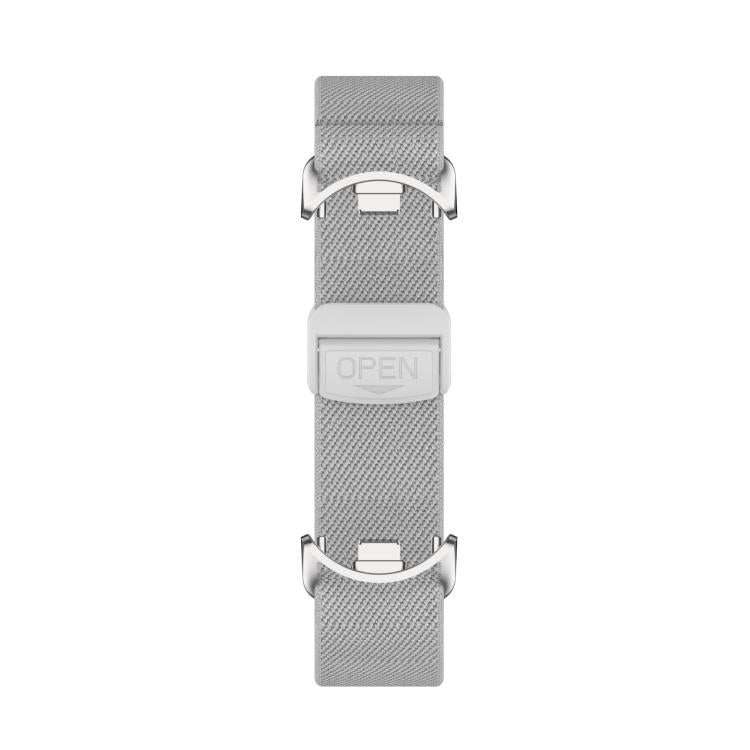 For Xiaomi Smart Band 10 / 9 / 8 Metal Head Magnetic Plastic Buckle Elastic Nylon Watch Band