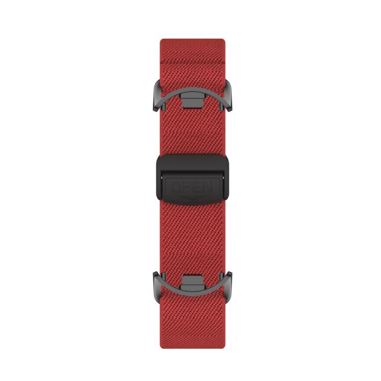 For Xiaomi Smart Band 10 / 9 / 8 Metal Head Magnetic Plastic Buckle Elastic Nylon Watch Band