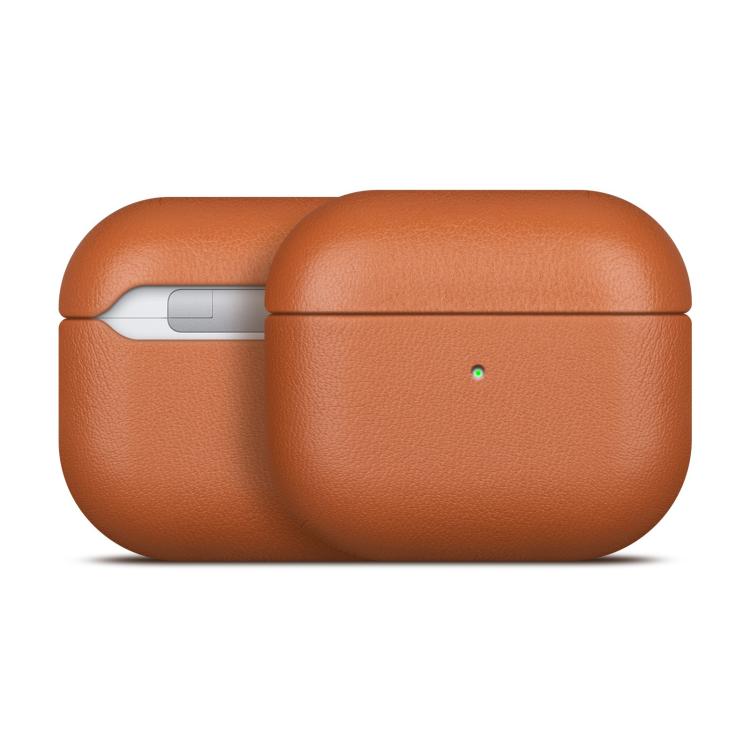 For AirPods Pro Full-grain Genuine Leather Earbuds Protective Case