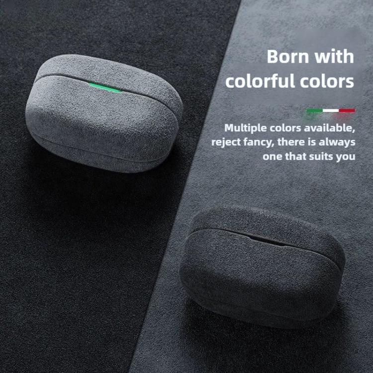 For Sony WF-1000 XM5 Suede Flip Leather Bluetooth Headset Protective Case