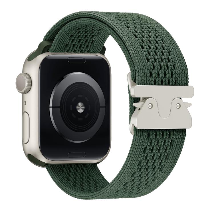 For Apple Watch 46mm / 49mm / 45mm / 44mm Parachute Buckle Knitted Nylon Watch Band