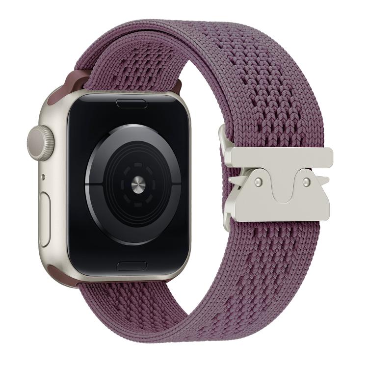 For Apple Watch 46mm / 49mm / 45mm / 44mm Parachute Buckle Knitted Nylon Watch Band