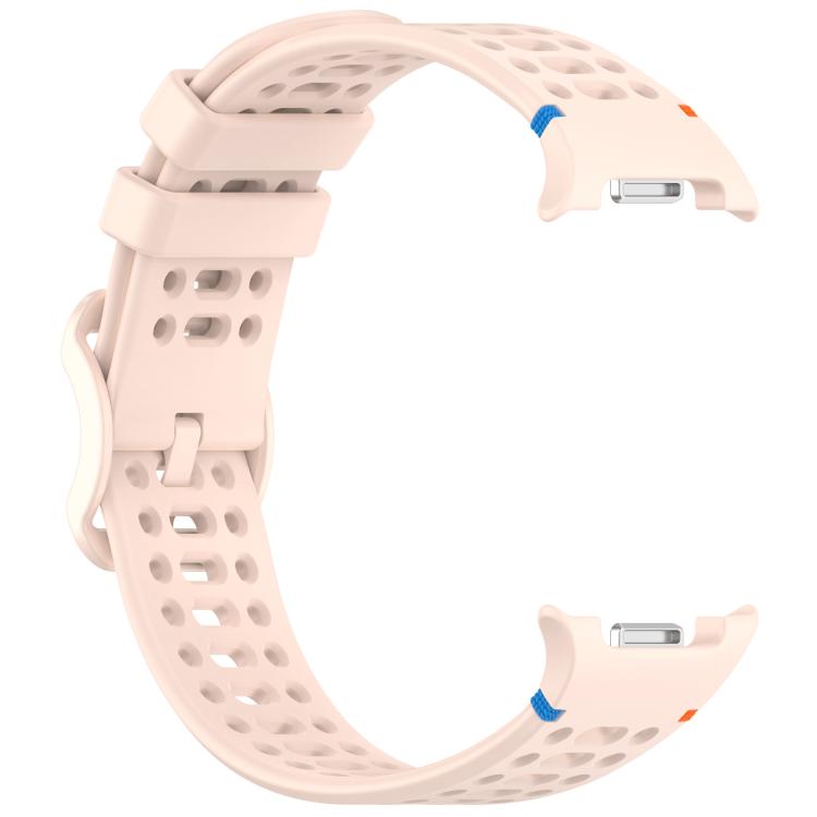 For Samsung Galaxy Watch8 / Watch8 Classic Eight-shaped Buckle Breathable Stitched Silicone Watch Band