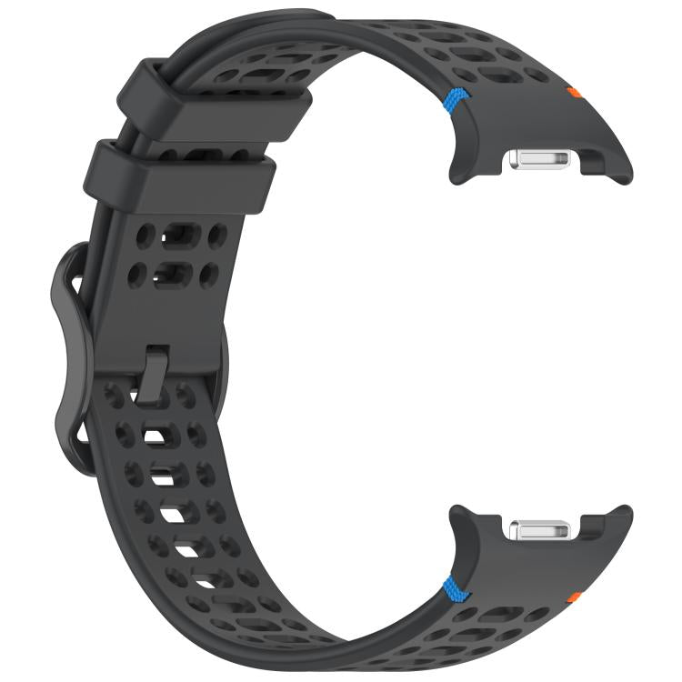 For Samsung Galaxy Watch8 / Watch8 Classic Eight-shaped Buckle Breathable Stitched Silicone Watch Band
