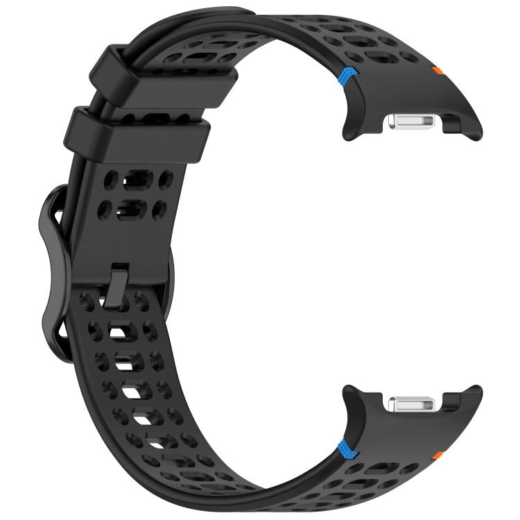 For Samsung Galaxy Watch8 / Watch8 Classic Eight-shaped Buckle Breathable Stitched Silicone Watch Band
