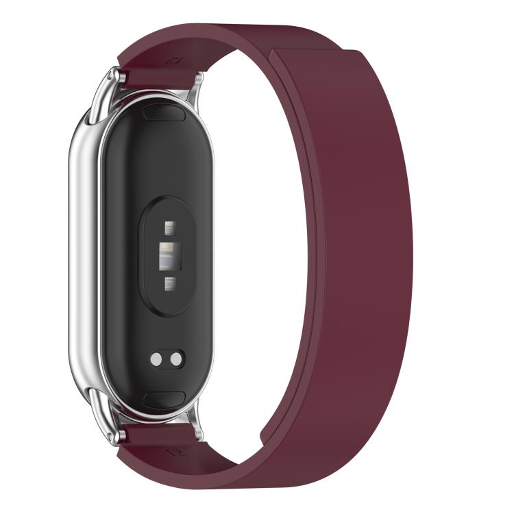 For Xiaomi Smart Band 10 / 9 / 8 Soft Silicone Magnetic Watch Band