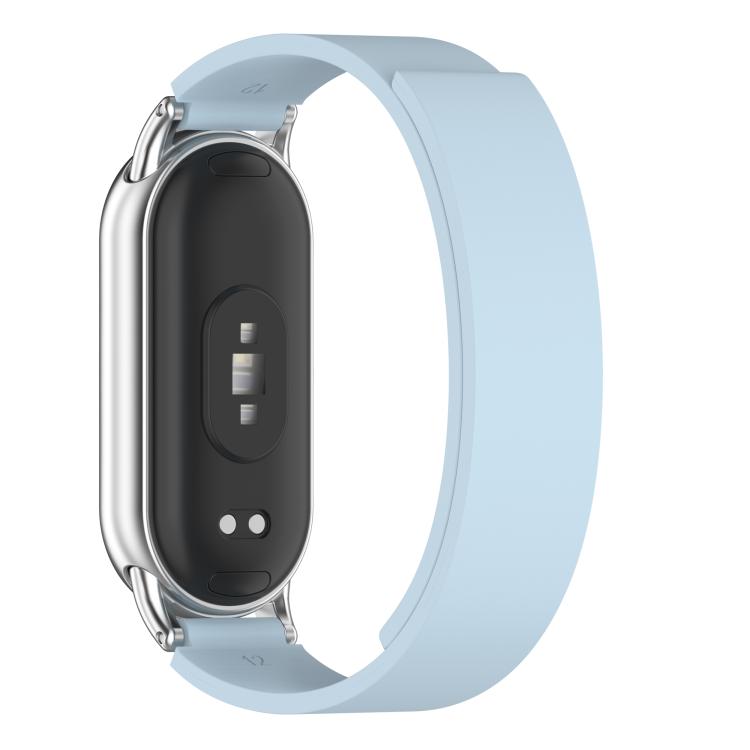 For Xiaomi Smart Band 10 / 9 / 8 Soft Silicone Magnetic Watch Band