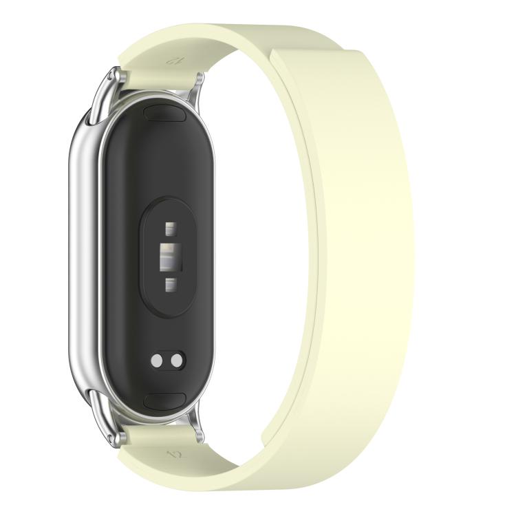 For Xiaomi Smart Band 10 / 9 / 8 Soft Silicone Magnetic Watch Band