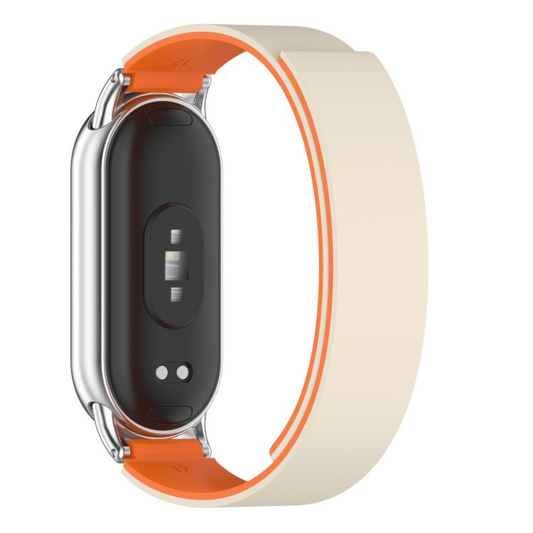 For Xiaomi Smart Band 10 / 9 / 8 Soft Silicone Magnetic Watch Band
