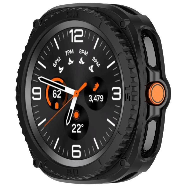 For Samsung Galaxy Watch8 Classic 46mm Hollow Digital Armor TPU Watch Protective Cover