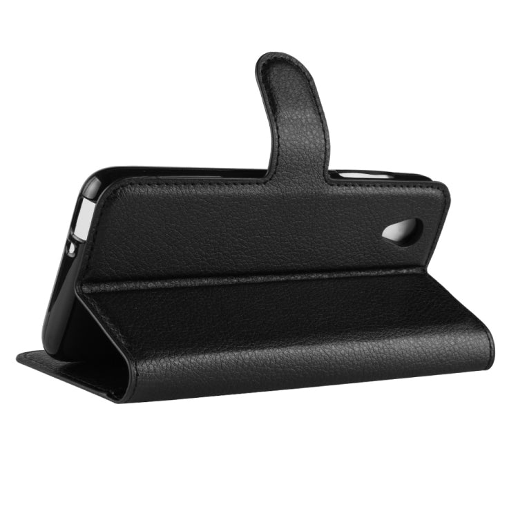 Litchi Texture Horizontal Flip Leather Case for Vodafone Smart E9 / VFD 520 , with Wallet & Holder & Card Slots