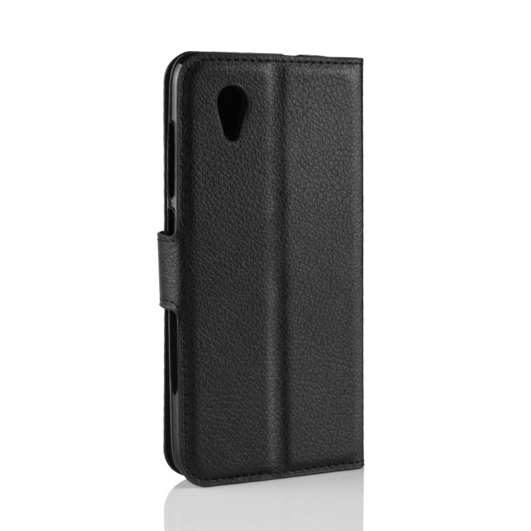 Litchi Texture Horizontal Flip Leather Case for Vodafone Smart E9 / VFD 520 , with Wallet & Holder & Card Slots