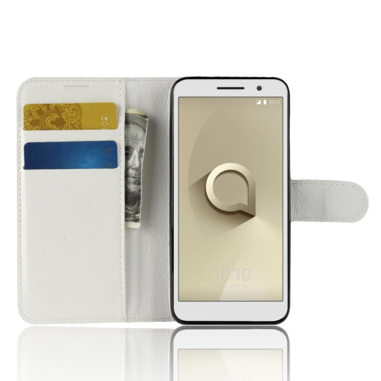 Litchi Texture Horizontal Flip Leather Case for Vodafone Smart E9 / VFD 520 , with Wallet & Holder & Card Slots