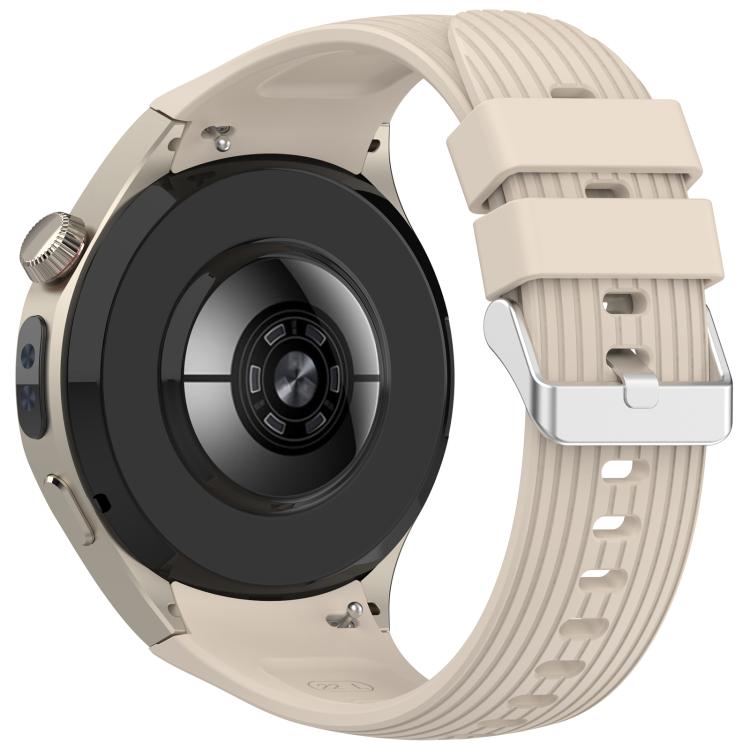 For Huawei Watch 5 42mm Vertical Solid Color Silicone Watch Band