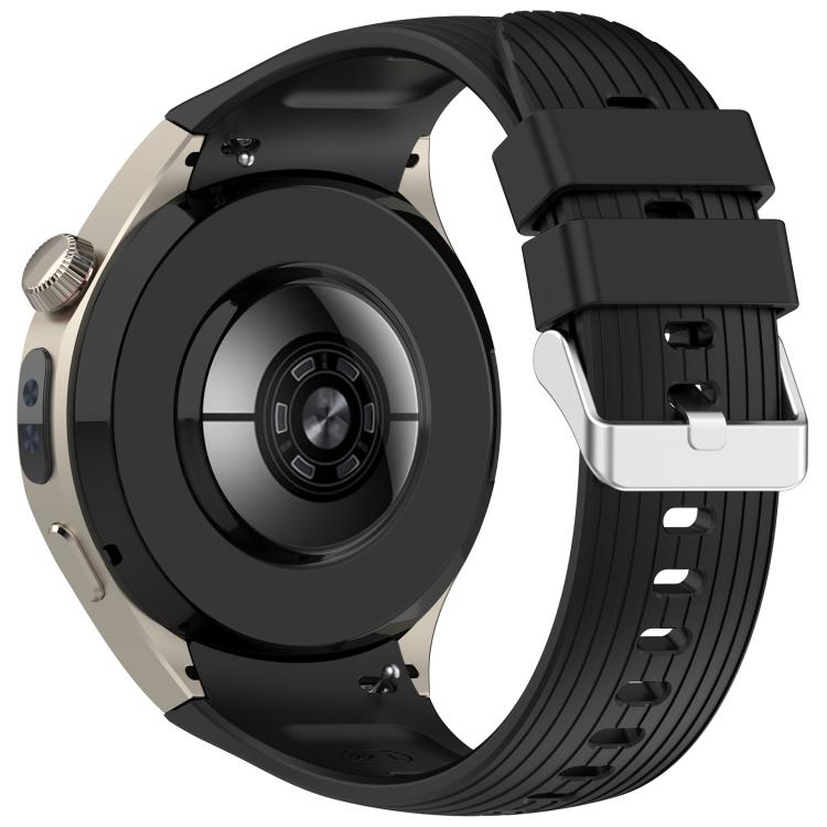 For Huawei Watch 5 42mm Vertical Solid Color Silicone Watch Band