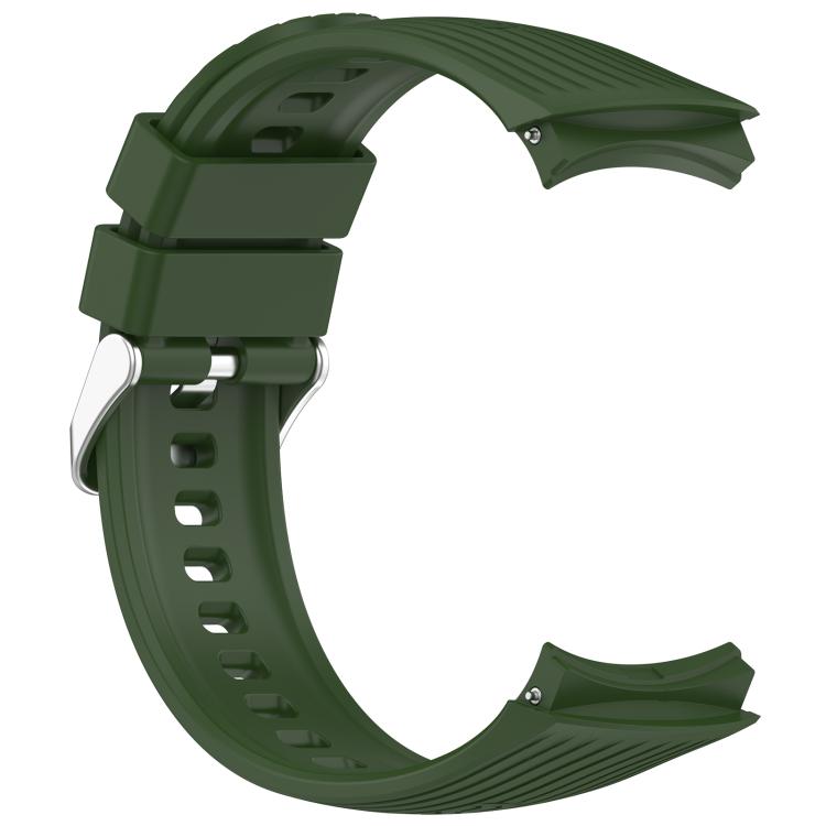 For Huawei Watch 5 42mm Vertical Solid Color Silicone Watch Band