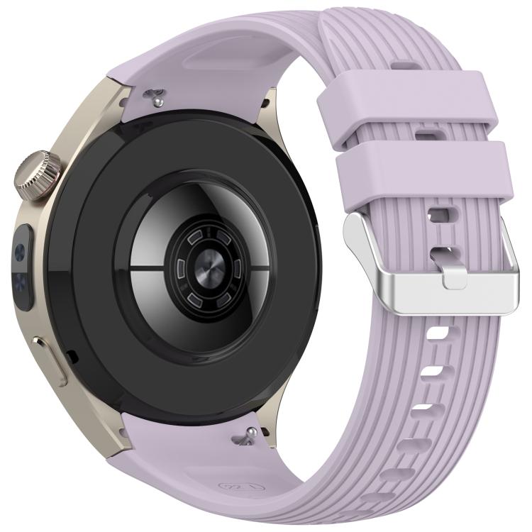 For Huawei Watch 5 46mm Vertical Solid Color Silicone Watch Band