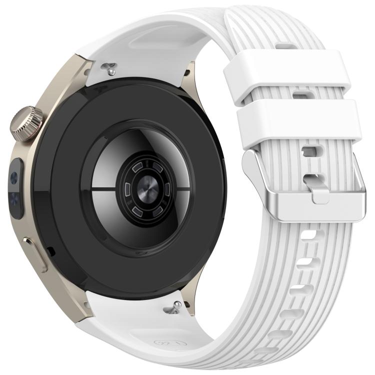 For Huawei Watch 5 46mm Vertical Solid Color Silicone Watch Band