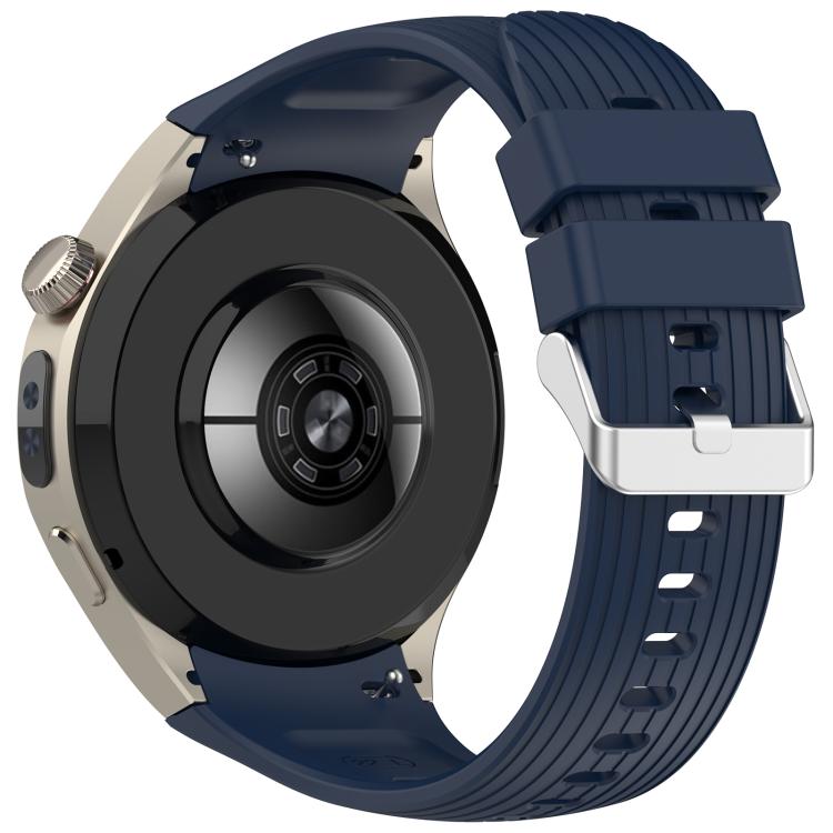 For Huawei Watch 5 46mm Vertical Solid Color Silicone Watch Band