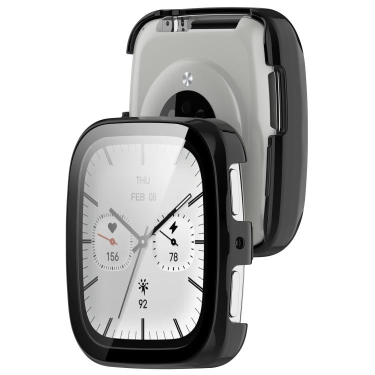 For Amazfit Active 2 Square Tempered Film Integrated PC Watch Protective Cover