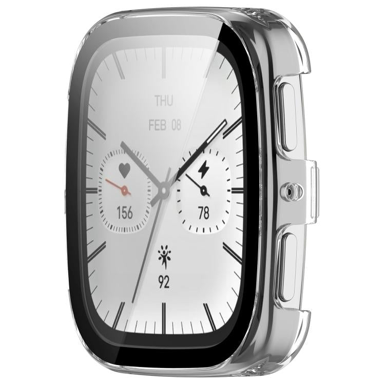 For Amazfit Active 2 Square Tempered Film Integrated PC Watch Protective Cover