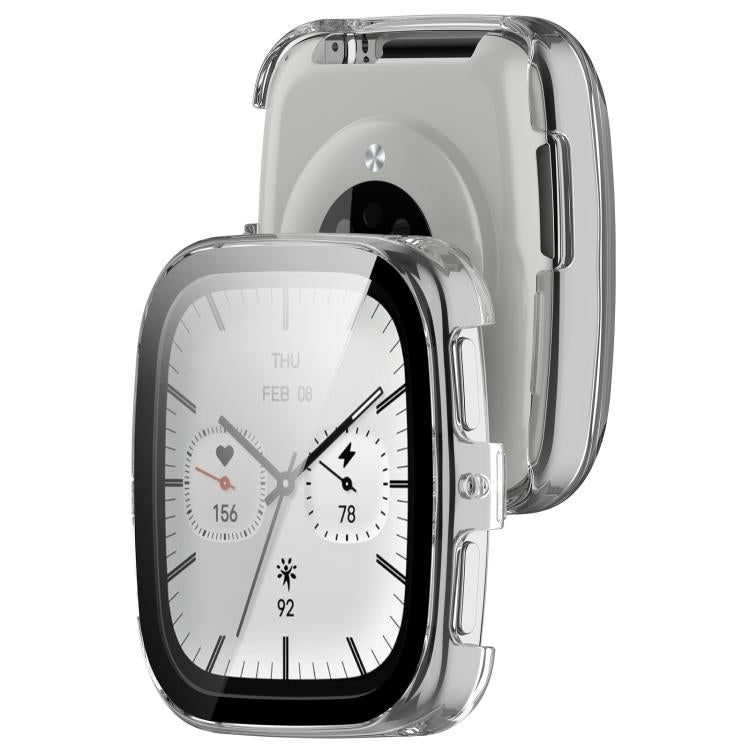 For Amazfit Active 2 Square Tempered Film Integrated PC Watch Protective Cover
