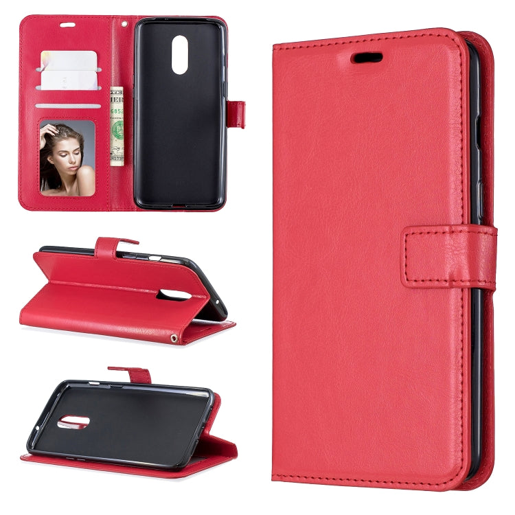 Crazy Horse Texture Horizontal Flip Leather Case for OnePlus 7, with Holder & Card Slots & Wallet & Photo Frame