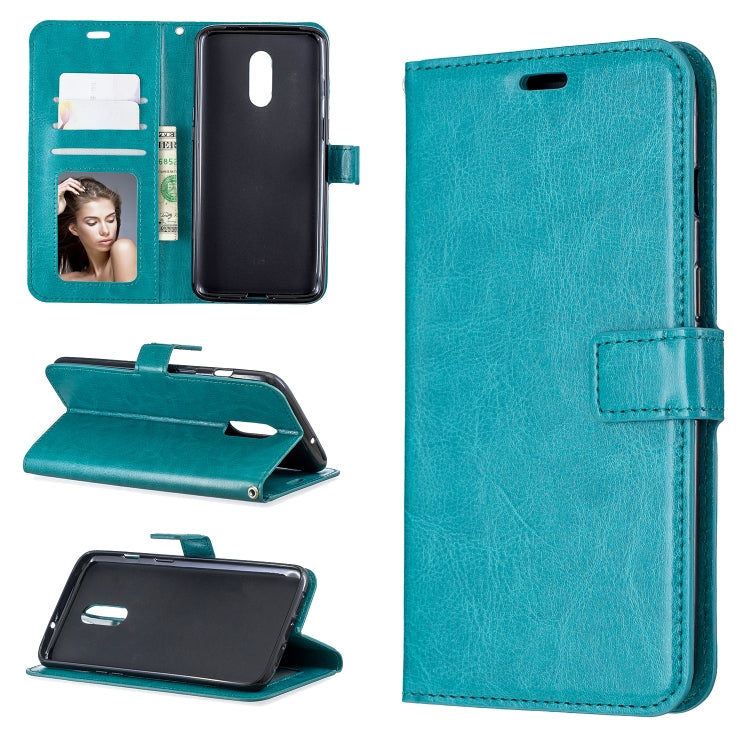Crazy Horse Texture Horizontal Flip Leather Case for OnePlus 7, with Holder & Card Slots & Wallet & Photo Frame