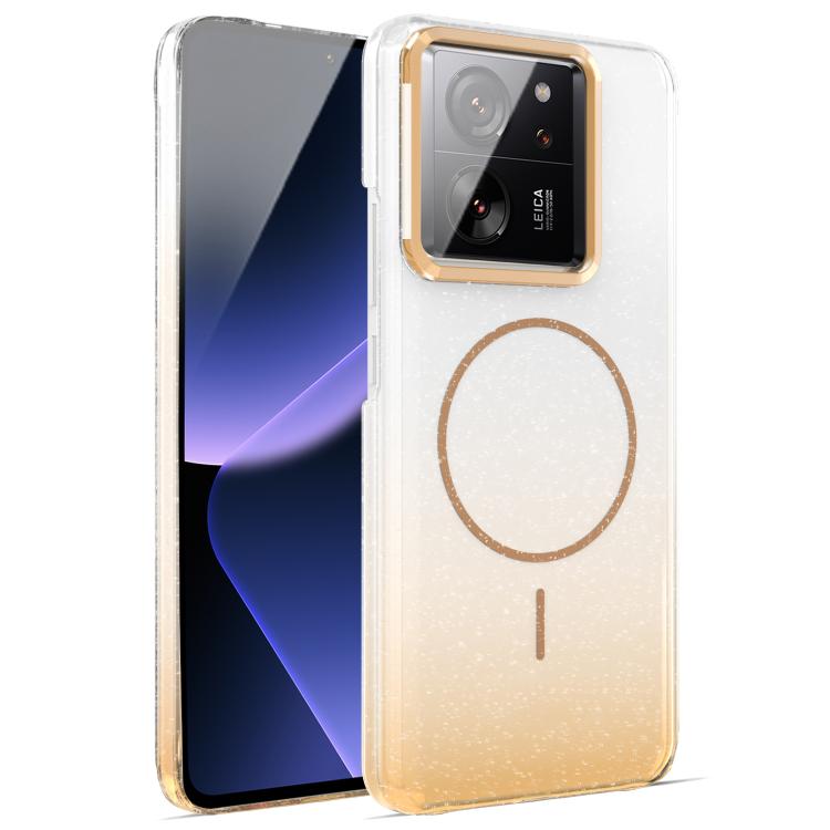 For Xiaomi 13T / 13T Pro Gold Diamond Glitter Gradient MagSafe Shockproof Phone Case