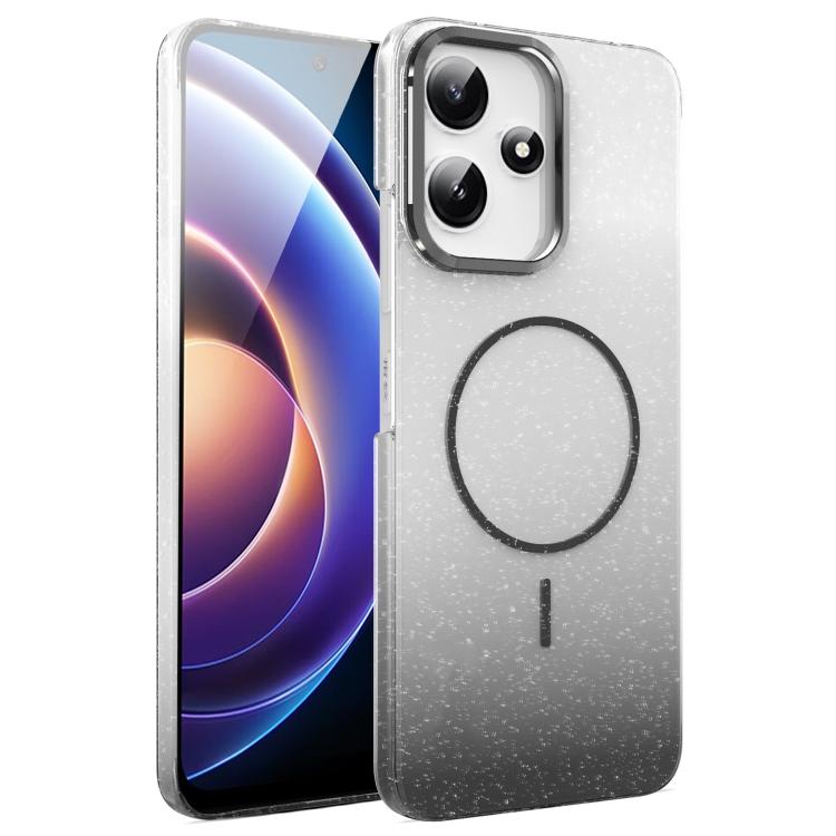 For Xiaomi Poco X7 Pro Gold Diamond Glitter Gradient MagSafe Shockproof Phone Case