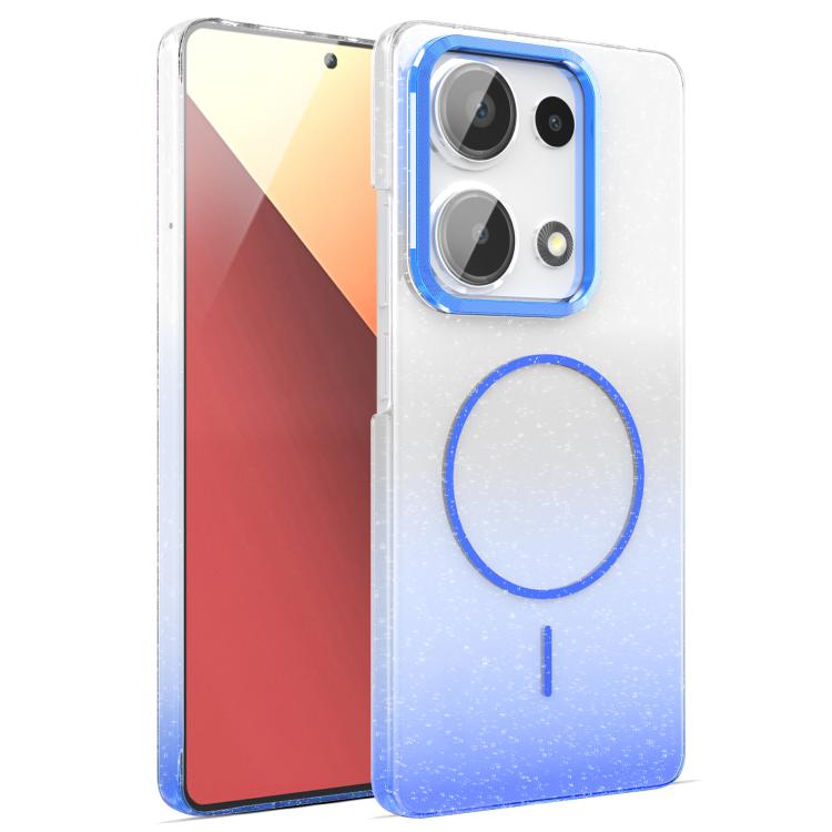 For Xiaomi Redmi Note 13 Pro 4G Gold Diamond Glitter Gradient MagSafe Shockproof Phone Case