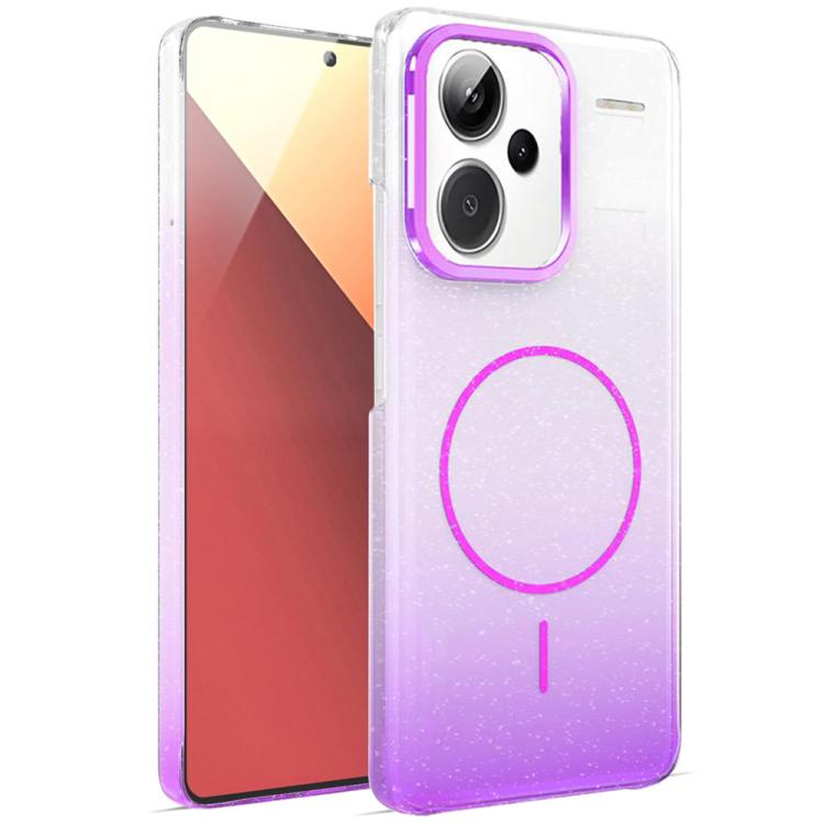 For Xiaomi Redmi Note 13 Pro 5G Gold Diamond Glitter Gradient MagSafe Shockproof Phone Case