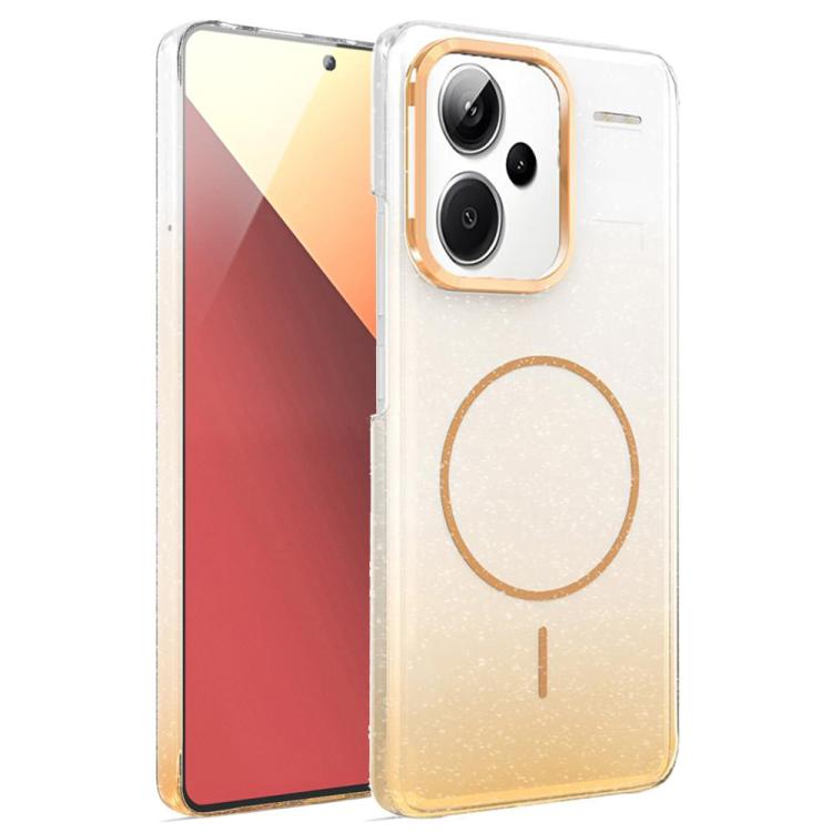 For Xiaomi Redmi Note 13 Pro 5G Gold Diamond Glitter Gradient MagSafe Shockproof Phone Case