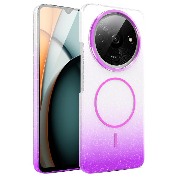 For Xiaomi Redmi A3 4G / A3x Gold Diamond Glitter Gradient MagSafe Shockproof Phone Case
